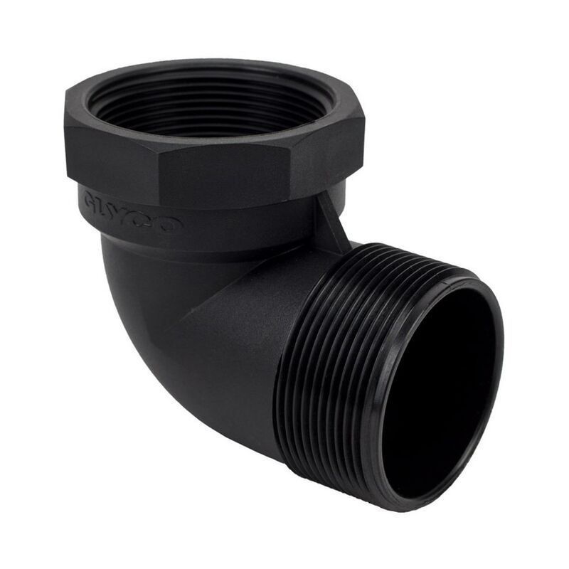 2 Poly 90-Degree Hose Elbow